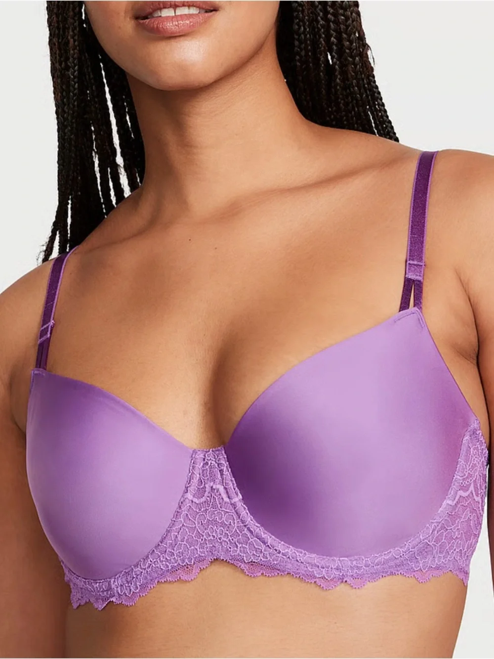 Victoria's Secret Dream Angels Wicked Purple Push-Up Bra without Padding 38DD